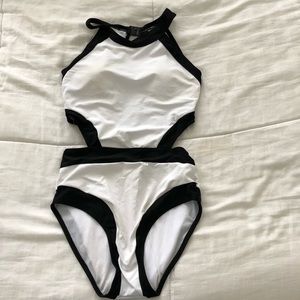Women’s 50’s style swimsuit.